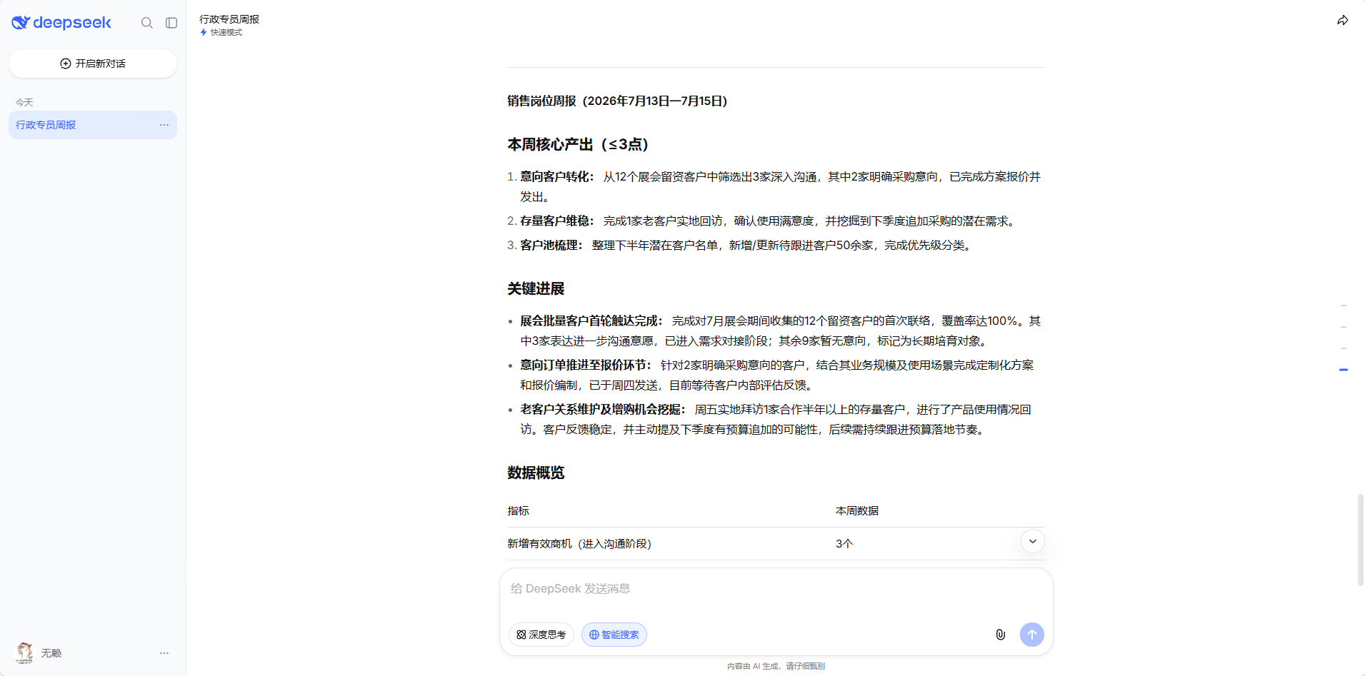 不同格式周报对比